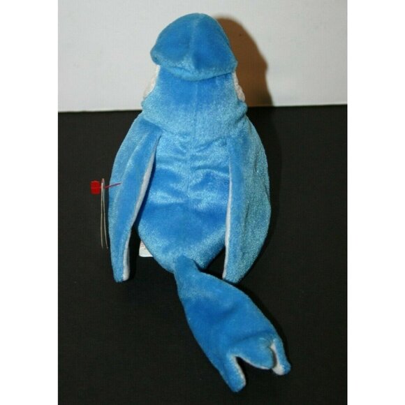 TY Beanie Baby Rocket Blue Jay Bird 1998 errors rare 4202 - Picture 3 of 10